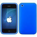 impexo Apple iPhone 3GS 3G Case Cover Skin Pouch Shell Plain Unbreakable Silicone Gel Blue