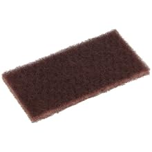Glit 27109 TN Industrial Maroon Pad, Synthetic Blend Resin, 6" Length x 3" Width (Case of 100)