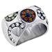 Sterling Silver Round Cut Multicolor Cz Ring