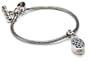 Sterling Silver India Chain Oval Cutout Locket Charm Bracelet by Lois Hill