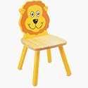 Wooden Lion Childs Chair
