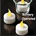 12 Flickering Candle Set Runs on Batteries Flickers Like a Real Candle Battery Operated Tealight Candles Flameless Candle Wedding Tea Light One Dozen Long Lasting Batterry Life