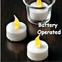 12 Flickering Candle Set Runs on Batteries Flickers Like a Real Candle Battery Operated Tealight Candles Flameless Candle Wedding Tea Light One Dozen Long Lasting Batterry Life