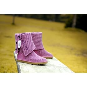 Genuine Pink Knitted UGG Australia Boots