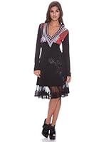 Sándalo Vestido Cherie (Negro / Rojo)