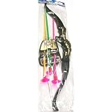 12 Pack Kids Plastic 15 Archery Bow and Arrow Sets W suction Cup Arrows Party Toys by Rhode Island Novelty