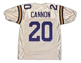 Billy Cannon Signed LSU White Jersey Size XL - Autographed College Jerseys