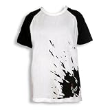 Wilde Kerle Raglan T-Shirt Kurzarm weiß-schwarz, Größe 164