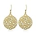 Matada Matte Gold Plated Earrings title=