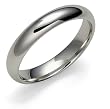 Platinum 4mm Comfort Fit Plain Band
