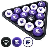 Kansas State Wildcats Officially Licensed NCAA Billiard Balls by Frenzy Sports