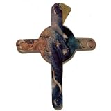 Celtic Moon Cross with Kaleidikolor Finish, 14