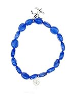 Alexandra Plata Pulsera Flor de Lis