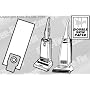 Panasonic U20 Vacuum Bags (Pack of 5) for Upright Cleaners