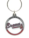 Zinc MLB Team Logo Key Ring - Atlanta Braves