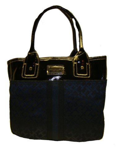WOMEN'S TOMMY HILFIGER SMALL TOTE HANDBAG (DARK NAVY)