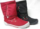 Cherry Sneakers Boots Red Black Cuff Womens Cherries