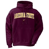 Nike - Nike Arizona State Sun Devils Maroon Classic Fleece Hoody Sweatshirt