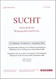 Image of Repräsentativerhebung zum Gebrauch psychoaktiver Substanzen bei Erwachsenen in Deutschland 2000. SUCHT Sonderheft 1/2001