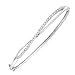 10K White Gold 1/2 ct. Diamond Bangle Bracelet