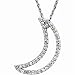 Diamond Halfmoon Pendant Necklace