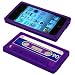 Cbus Wireless brand Purple/Blue Silicone Cassette Tape Case / Skin / Cover for Apple iPod Touch 4 / 4G / 4th Gen