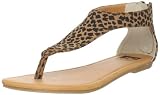 BC Footwear Womens Green-Eyed Monster Cheetah Thong Sandal - Womens Shoes Sandals