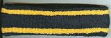 Striped Headband (One Size, Navy/Gold)