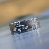 Sterling Silver Bumble Bee Ring