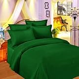 IMAGE OF King Sheet Set 6 Piece 1600 Count Microfiber Sheet & Pillowcase Set Hunter Green