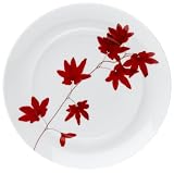 Mikasa Pure Red fine china dessert plate s/4