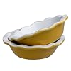 Emile Henry 5-Inch Individual Pie Dish, Set of 2, Citron Yellow