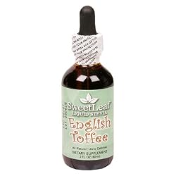 SweetLeaf Liquid Stevia, English Toffee, 2-Ounce Bottles (Pack of 2)