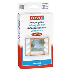 tesa 55672-00020-01 Insect Stop Fliegengitter standard f�r Fenster 1.3 m x 1.5 m, wei�