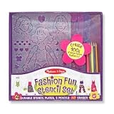 Melissa And Doug-- 	 FASHION FUN STENCIL SET
