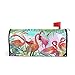 Tropical Pink Flamingo Magnetic Mailbox Cover Oversized-25.5