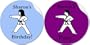 Karate Kid Traditional Uniform Customized Party Stickers