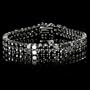 Classy 2 Row Men's Hip Hop Black Gold Inspired CZ Blackout Bracelet