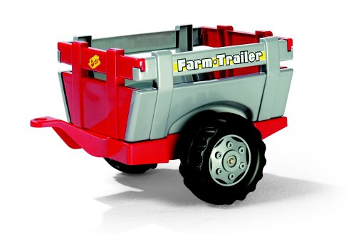 Childrens Toyshop  Toys : Farm Trailer Red & Silver