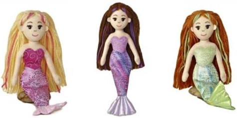 3 X 10" Mermaid Plush Doll Set (Marinna, Merrisa and Meriel)