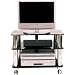 Optimum LCD6503 Fusion Slimline LCD Stand - Black Glass