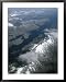 An aerial view of Cordillera Darwin on Tierra del Fuego National Geographic Collection Framed Art Poster Print by Gordon Wiltsie, 31x39