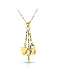 Key, Lock, and Heart Necklace