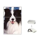Border Collie Flip Top Lighter