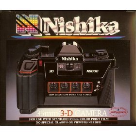 Nishika N8000 35 mm Quadrascopic Stereo 3D Lenticular Camera