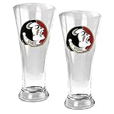 Florida State Seminoles 2pc 19oz Pilsner Glass Set NCAA College Athletics