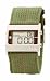 Fat Face Ladies digital green canvas strap watch