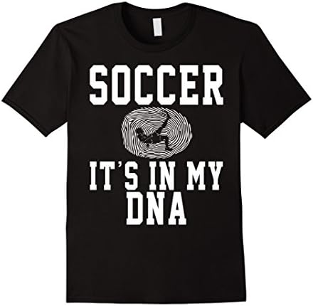 Men's  It Is In My DNA Soccer Shirt &amp; Funny Soccer Shirt Gift Large Black