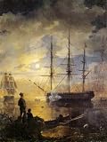 12X16 inch Russia Borispolyets Seascape Canvas Art Repro Boats