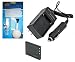 Superior Quality Replacement Battery PLUS Mini Battery Travel Charger for Specific Digital Camera and Camcorder Models / Compatible with CASIO NP-30DBA, CREATIVE NP-60, FUJIFILM NP-60, PHOTOSMART R07, KODAK KLIC-5000, OLYMPUS LI-20B, PANASONIC CGA-S301, CGA-S302A, CGA-S302A/1B, CGA-S302E/1B, VW-VBA10, VW-VBA20, VW-VBA21, PENTAX D-LI2, RICOH DB-40, SAMSUNG SLB-1037, SLB-1137, TOSHIBA PDR-BT3 Charges with Intelligent Charge Technology - Includes Car Adapter and Camera/Lens Cleaning Kit